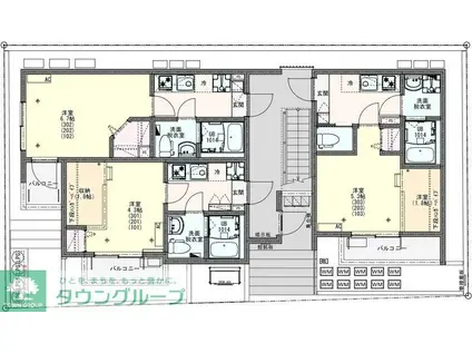 KEIAI RESIDENCE 中浦和(1K/1階)の間取り写真