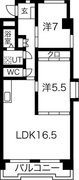 ウィンザ-K&Y(2LDK/2階)の間取り写真