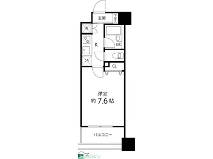 スペーシア秋葉原(1K/10階)の間取り写真