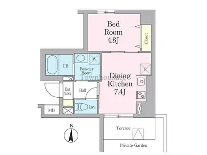 セ・ラロッタ(1DK/1階)の間取り写真