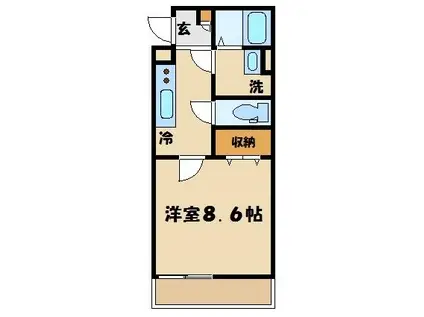 リブリ・VILLA MMC III(1K/2階)の間取り写真