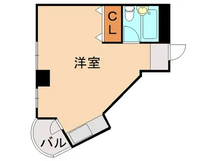 LIVEMAX ANGEL(ワンルーム/6階)の間取り写真