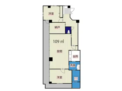 MS COURT(3LDK/2階)の間取り写真