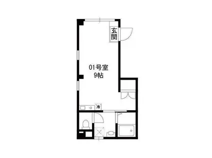 ITONAMI(ワンルーム/2階)の間取り写真