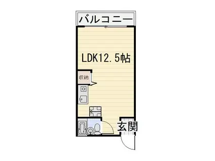 フローレンス21(ワンルーム/4階)の間取り写真