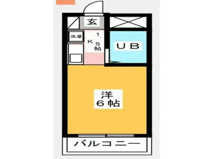 グレイス川口(ワンルーム/3階)の間取り写真