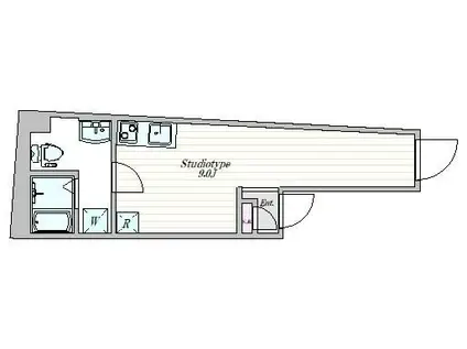 ザ・クラスアーバンス水道橋本郷(ワンルーム/5階)の間取り写真