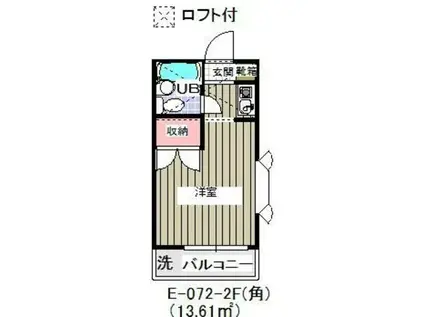 LA MAISON DOMO(1K/2階)の間取り写真