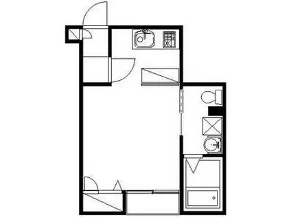 カーサレグルス(ワンルーム/2階)の間取り写真