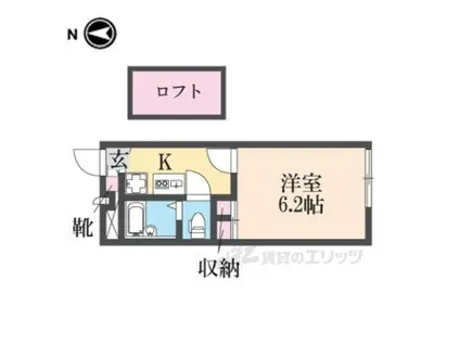 レオパレスパーク ハイム(1K/1階)の間取り写真