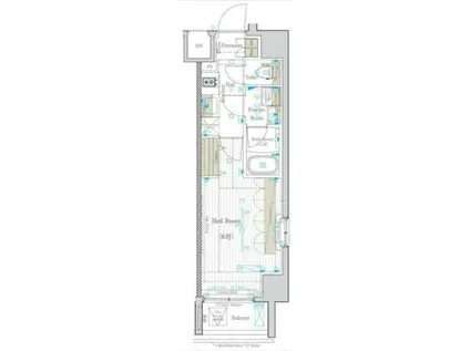 MAXIV東向島フュージョナルDUE(1K/7階)の間取り写真