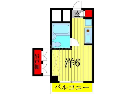 紫屋ビル(ワンルーム/3階)の間取り写真