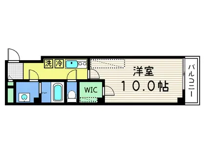 G・F東本願寺(1K/2階)の間取り写真