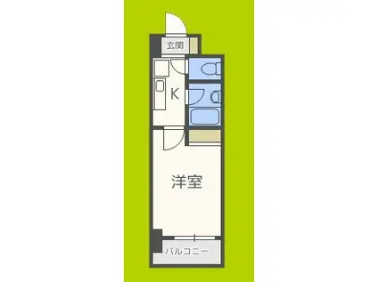 ローズコーポ新大阪9(1K/3階)の間取り写真