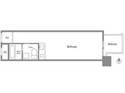 朝日プラザ心斎橋(ワンルーム/5階)の間取り写真