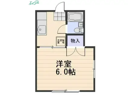 大供コーポ(1K/1階)の間取り写真