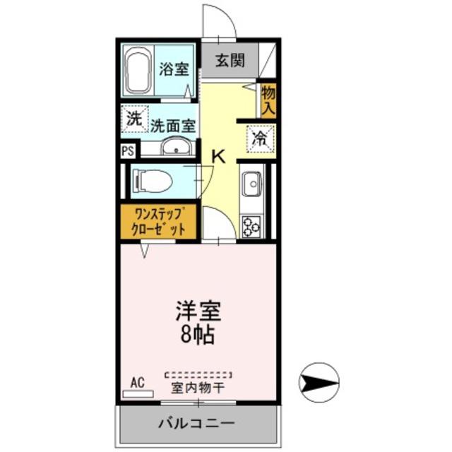 ラルジュ(1K/3階)の間取り写真