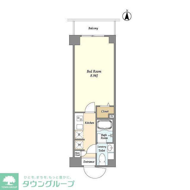 アルファコート下赤塚(1K/6階)の間取り写真