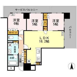 プレミスト泉レジデンス(3LDK/17階)の間取り写真