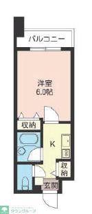 LASANTE板橋本町(1K/12階)の間取り写真