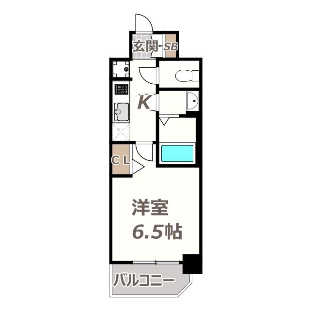 ララプレイス天王寺ルフレ(1K/3階)の間取り写真