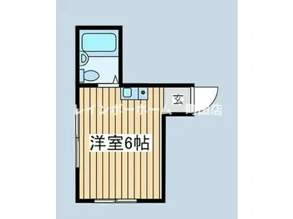 クレセントT・M(ワンルーム/2階)の間取り写真