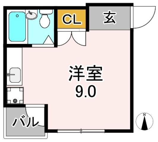 流町マンション(ワンルーム/3階)の間取り写真