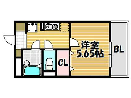 ドリームネオポリス西鴻池(1K/3階)の間取り写真