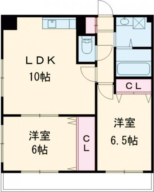 レレーヴ・ルージュ(2LDK/5階)の間取り写真