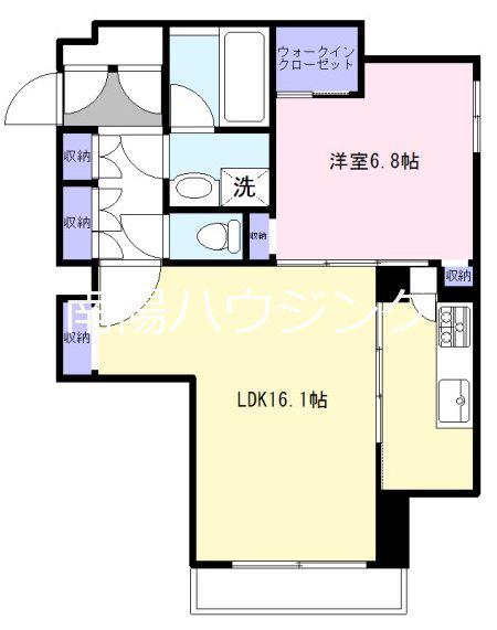  吉祥寺・オリーブの庭 西棟(1LDK/2階)の間取り写真