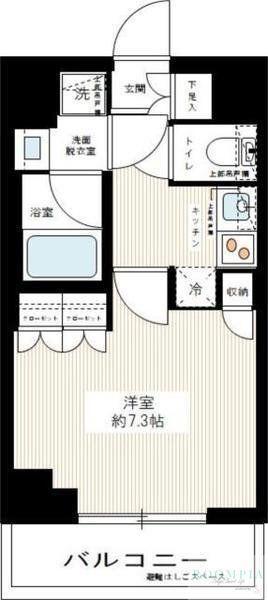 MAXIV東武練馬(1K/2階)の間取り写真