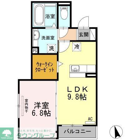 エポラール東別院(1LDK/3階)の間取り写真