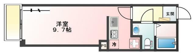 GLANZ 東瑞江(ワンルーム/1階)の間取り写真