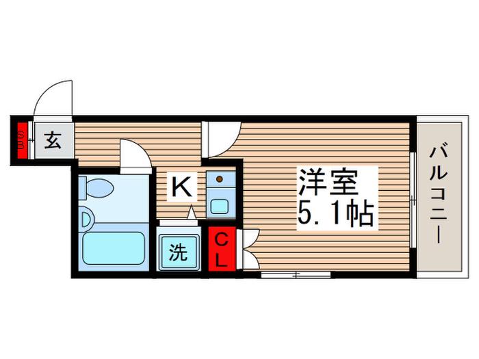 エメラルドコーポ(1K/1階)の間取り写真