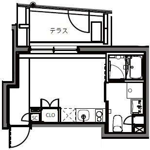 ASTILE 練馬北町(ワンルーム/1階)の間取り写真