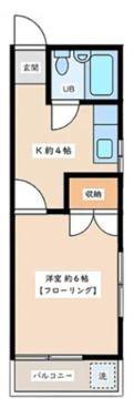 サンエーコート(1DK/2階)の間取り写真