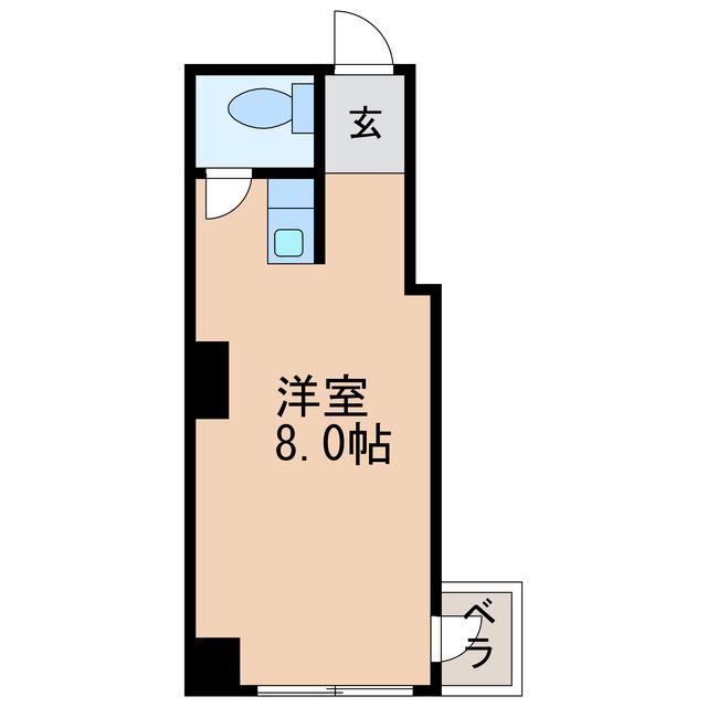 グリーンハイツ錦(ワンルーム/3階)の間取り写真