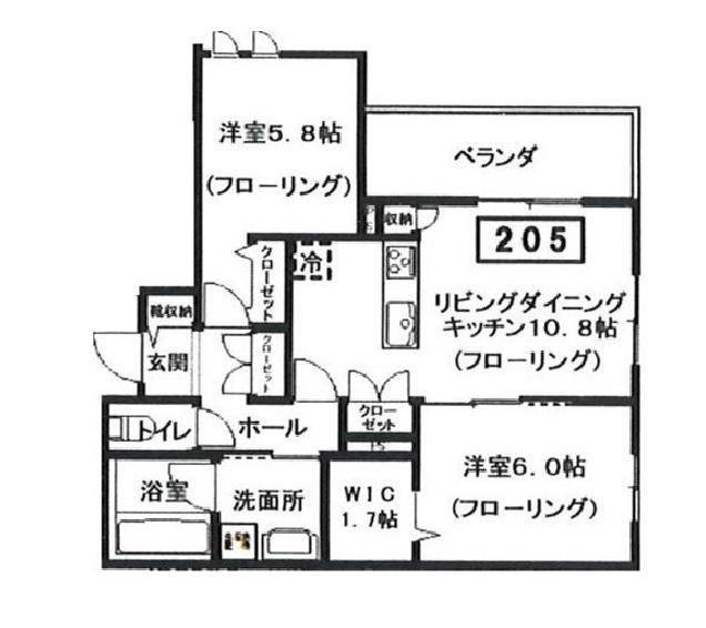 SPLENDOR(2LDK/2階)の間取り写真