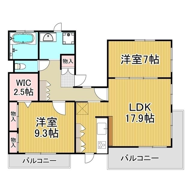 YSプラネット(2LDK/1階)の間取り写真