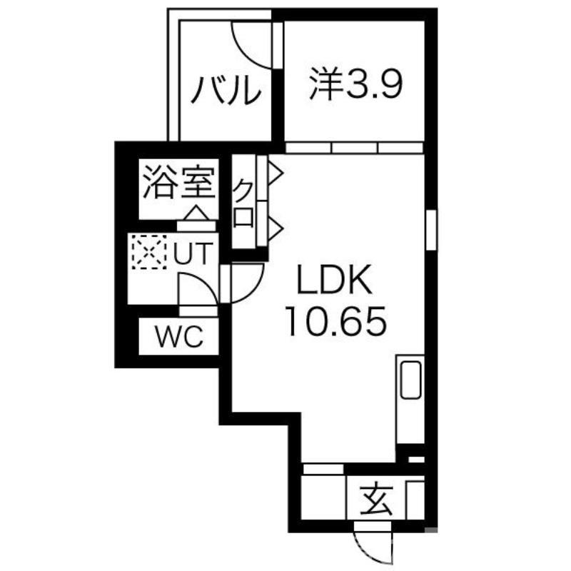 FSTYLE堺・堀上町2号館(1LDK/3階)の間取り写真