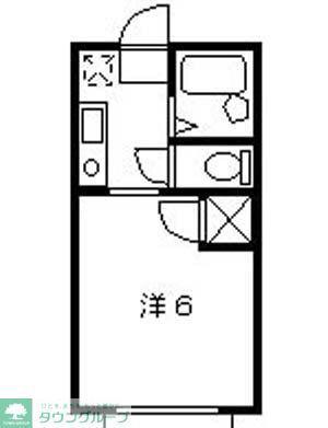 パールハイツ(1K/2階)の間取り写真