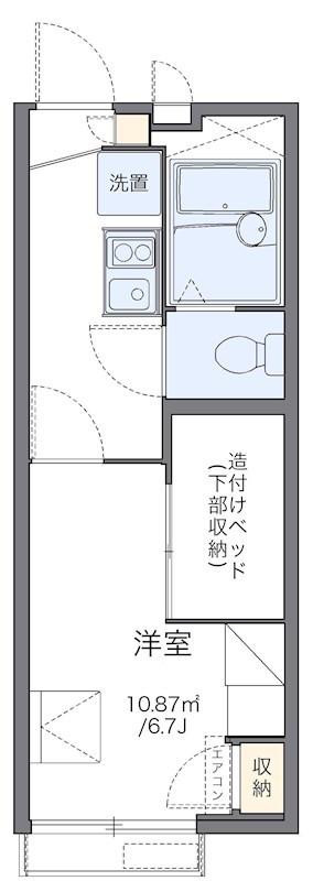 シティパルつつじが丘(1K/1階)の間取り写真
