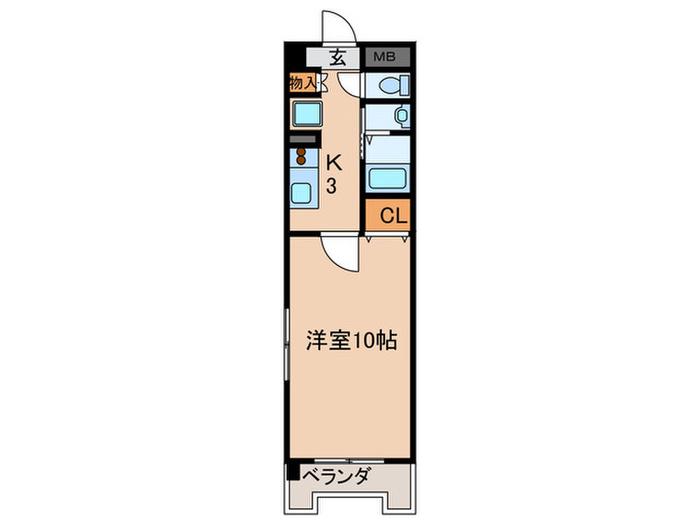 CEDAR FIELD(1K/6階)の間取り写真