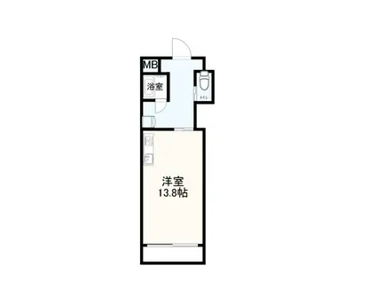 ベイフロントマンション(ワンルーム/1階)の間取り写真