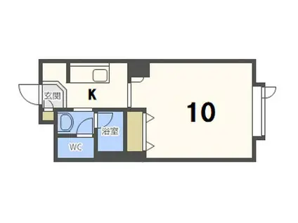 藤井ビルひばりが丘(1K/9階)の間取り写真