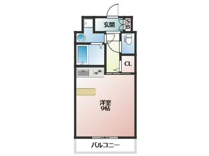 DOクレスト新大阪(1K/8階)の間取り写真