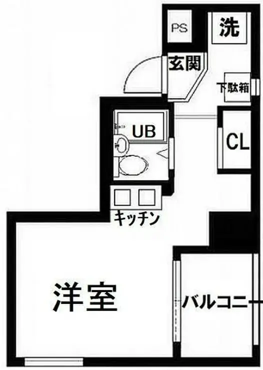 スカイコート銀座東 6階階 間取り