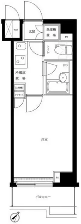 ルーブル巣鴨 3階階 間取り