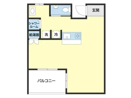 友田町ビルヂング(ワンルーム/4階)の間取り写真