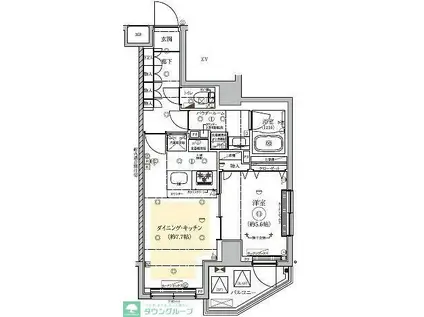 RELUXIA東向島II(1DK/2階)の間取り写真